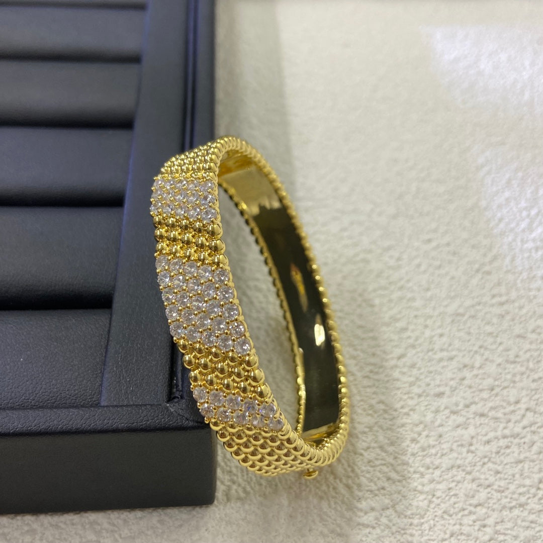 [LUXE JEWELRY]  FIVE-ROW DIAMOND BRACELET