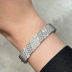 [LUXE JEWELRY]  FIVE-ROW DIAMOND BRACELET
