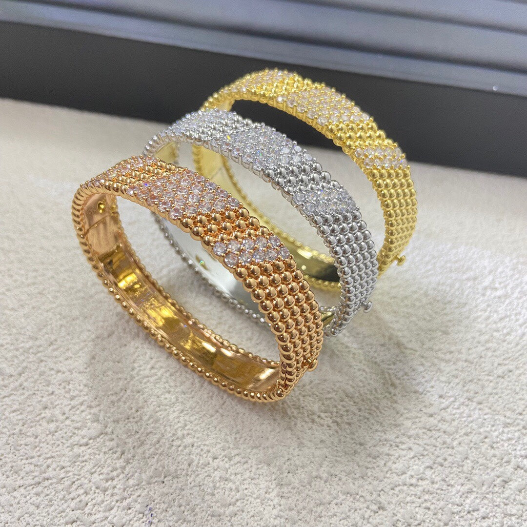 [LUXE JEWELRY]  FIVE-ROW DIAMOND BRACELET