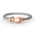 [LUXE JEWELRY]FORCE LARGE HORSESHOE NO DIAMOND BRACELET ROSE GOLD