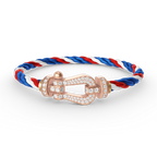 [LUXE JEWELRY]FORCE LARGE HORSESHOE FULL DIAMOND BRACELET ROSE GOLD