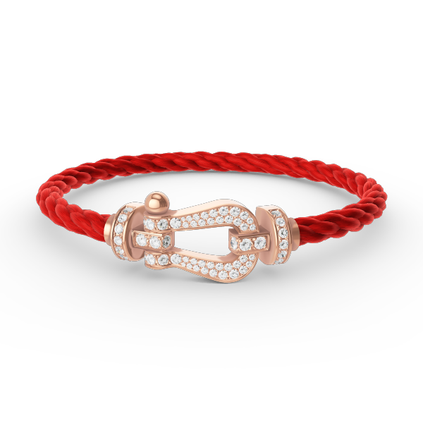 [LUXE JEWELRY]FORCE LARGE HORSESHOE FULL DIAMOND BRACELET ROSE GOLD
