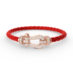 [LUXE JEWELRY]FORCE LARGE HORSESHOE FULL DIAMOND BRACELET ROSE GOLD