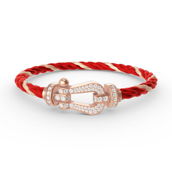 [LUXE JEWELRY]FORCE LARGE HORSESHOE FULL DIAMOND BRACELET ROSE GOLD