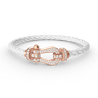 [LUXE JEWELRY]FORCE LARGE HORSESHOE FULL DIAMOND BRACELET ROSE GOLD