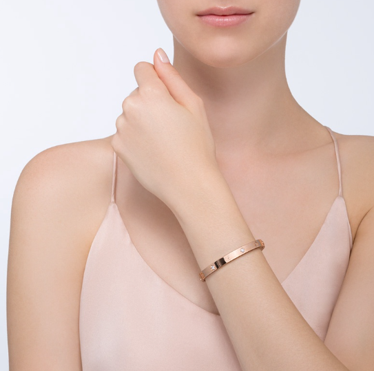 [LUXE JEWELRY] LOVE BRACELET 6.1MM 4 DIAMONDS