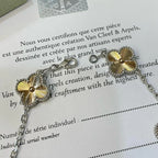 [LUXE JEWELRY] CLOVER 5 MOTIF LASER BRACELET COLLECTION