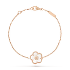 [LUXE JEWELRY]LUCKY WHITE MOP PLUM BLOSSOM  BRACELET