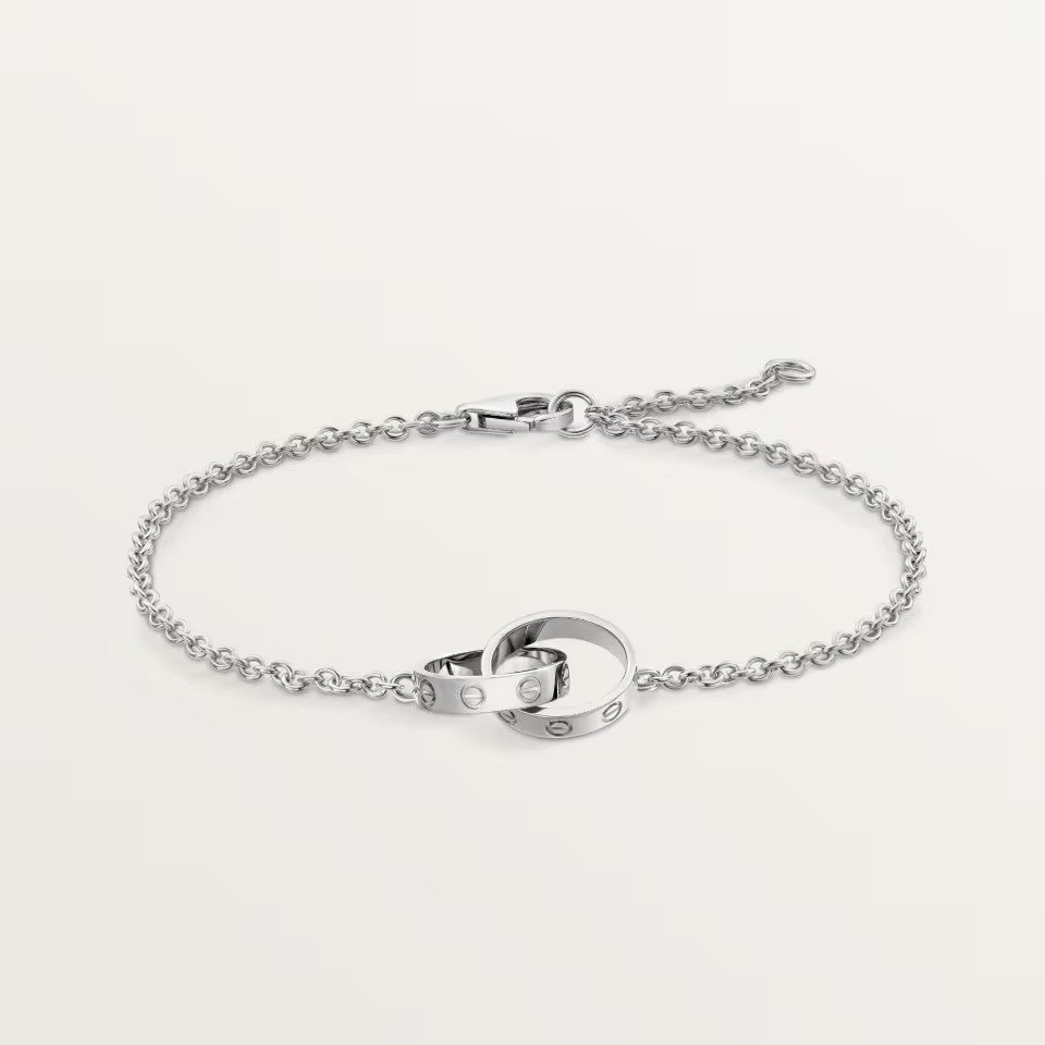 [LUXE JEWELRY] LOVE BRACELET DOUBLE RING