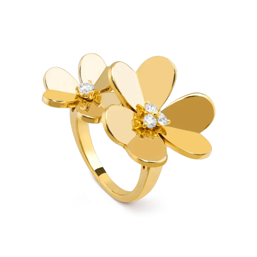 [LUXE JEWELRY]CLOVER COMOS GOLD DIAMOND RING