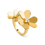 [LUXE JEWELRY]CLOVER COMOS GOLD DIAMOND RING