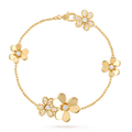 [LUXE JEWELRY]FRIVOLE GOLD 5 FLOWERS BRACELET