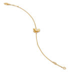 [LUXE JEWELRY]FRIVOLE GOLD FLOWER PINK MALACHITE BRACELET