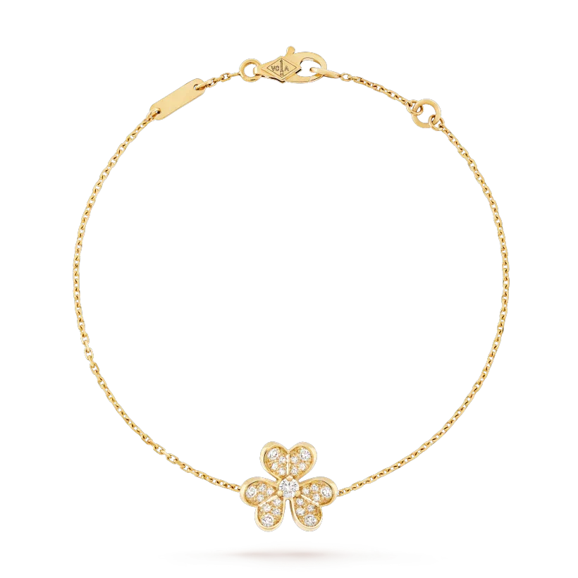 [LUXE JEWELRY]FRIVOLE GOLD FLOWER DIAMOND BRACELET