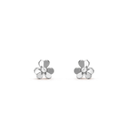 [LUXE JEWELRY]FRIVOLE MINI SILVER FLOWER EARRINGS