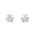 [LUXE JEWELRY]FRIVOLE SILVER FLOWER DIAMOND EARRINGS