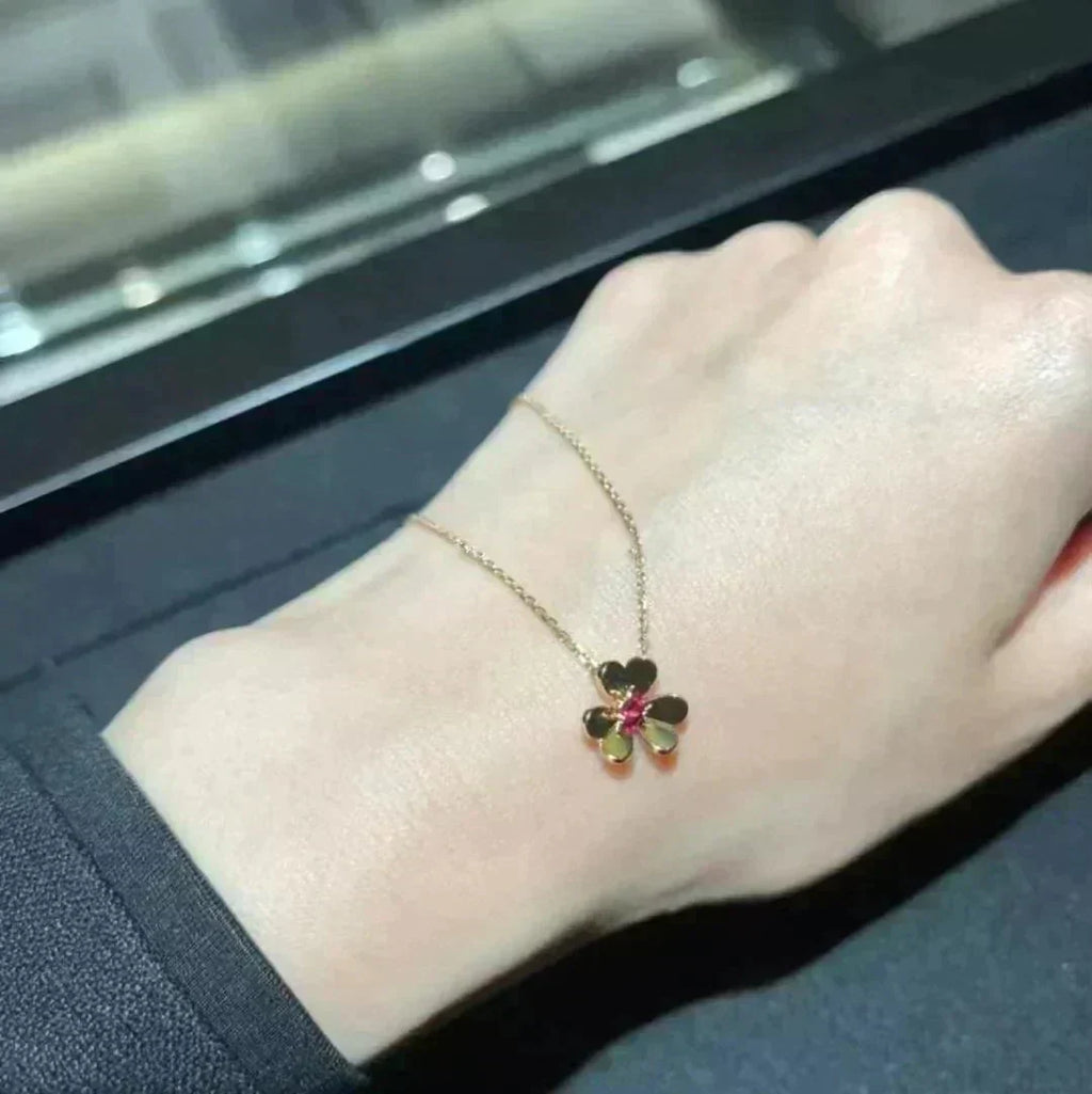 [LUXE JEWELRY]FRIVOLE GOLD FLOWER NECKLACE