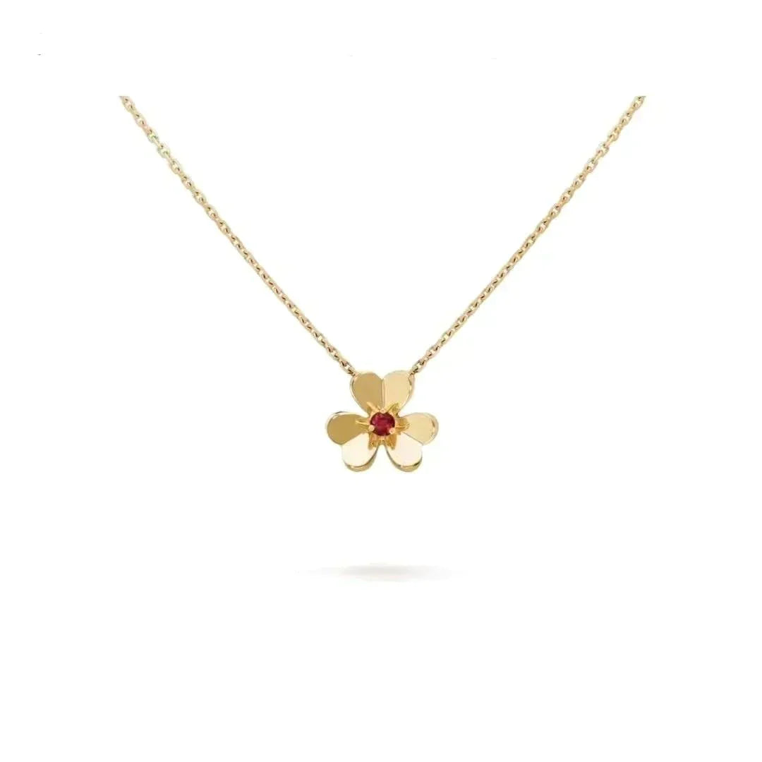 [LUXE JEWELRY]FRIVOLE GOLD FLOWER NECKLACE