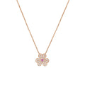 [LUXE JEWELRY]FRIVOLE ROSE GOLD FLOWER DIAMOND NECKLACE