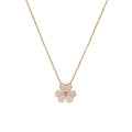 [Luxe]FRIVOLE ROSE GOLD FLOWER DIAMOND NECKLACE