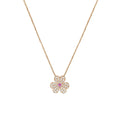 [LUXE JEWELRY]FRIVOLE ROSE GOLD FLOWER DIAMOND NECKLACE