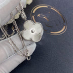 [LUXE JEWELRY]CLOVER 25MM SILVER BIG CLOVER NECKLACE