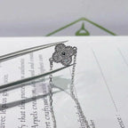 [LUXE JEWELRY]CLOVER  SINGLE FLOWER BRACELET SILVER