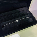 [LUXE JEWELRY]CLOVER  SINGLE FLOWER BRACELET SILVER
