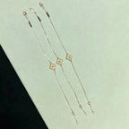 [LUXE JEWELRY]CLOVER SINGLE FLOWER BRACELET