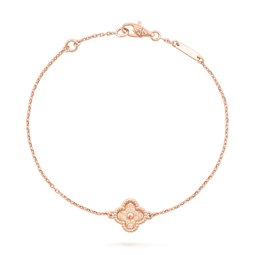 [LUXE JEWELRY]CLOVER SINGLE FLOWER BRACELET