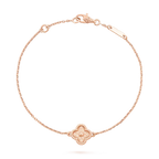 [LUXE JEWELRY]CLOVER SINGLE FLOWER BRACELET