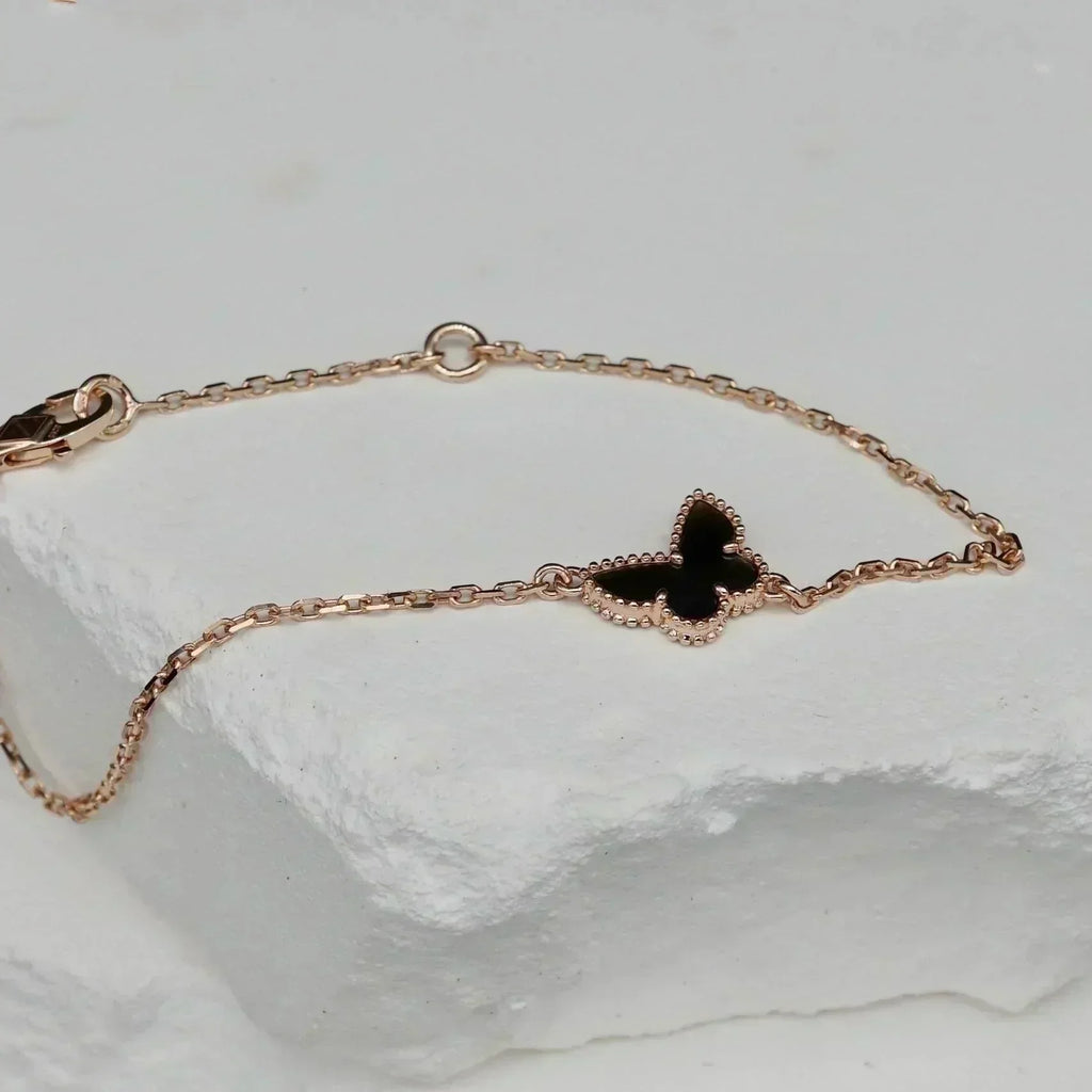 [LUXE JEWELRY]BUTTERFLY ONYX  BUTTERFLY BRACELET