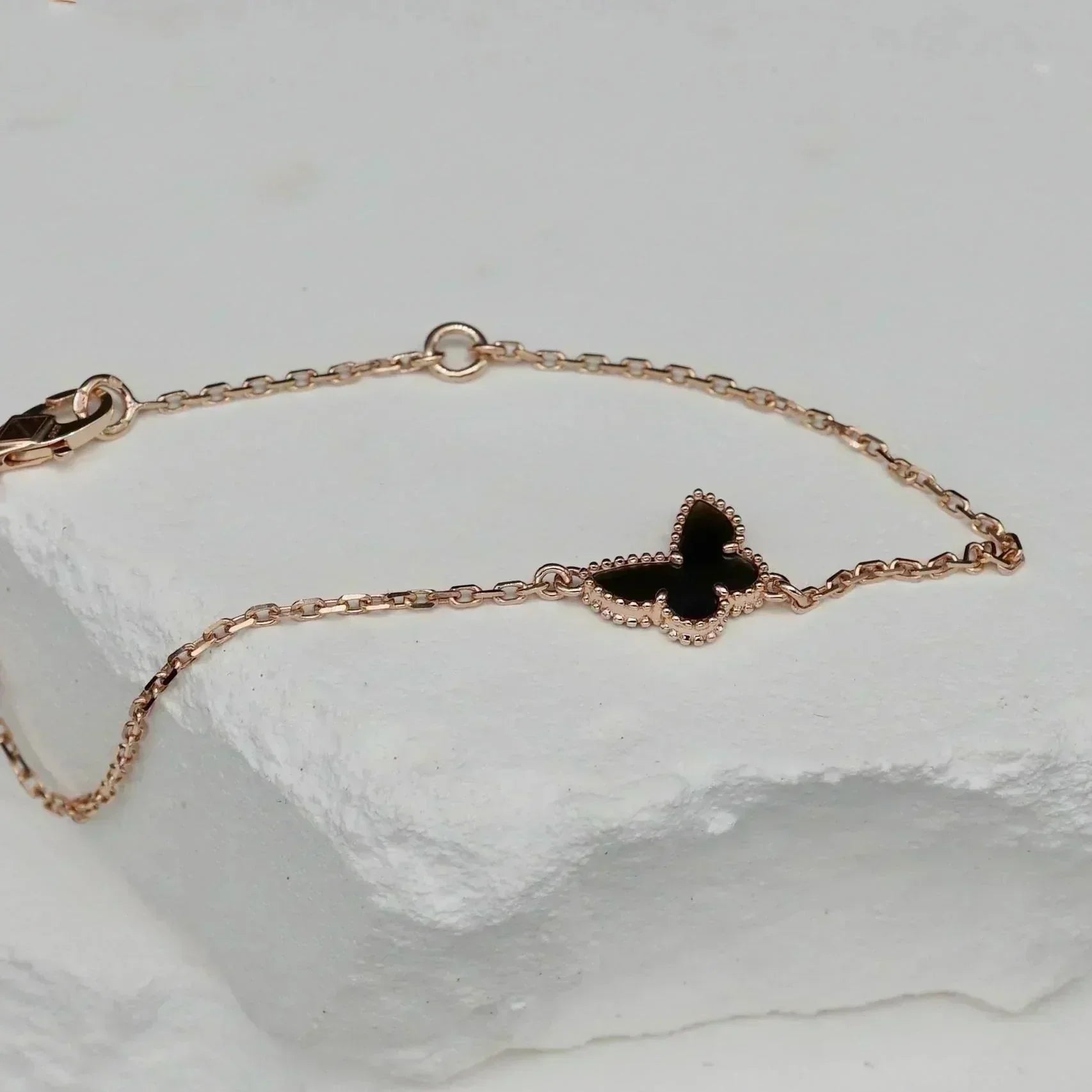[LUXE JEWELRY]BUTTERFLY ONYX  BUTTERFLY BRACELET