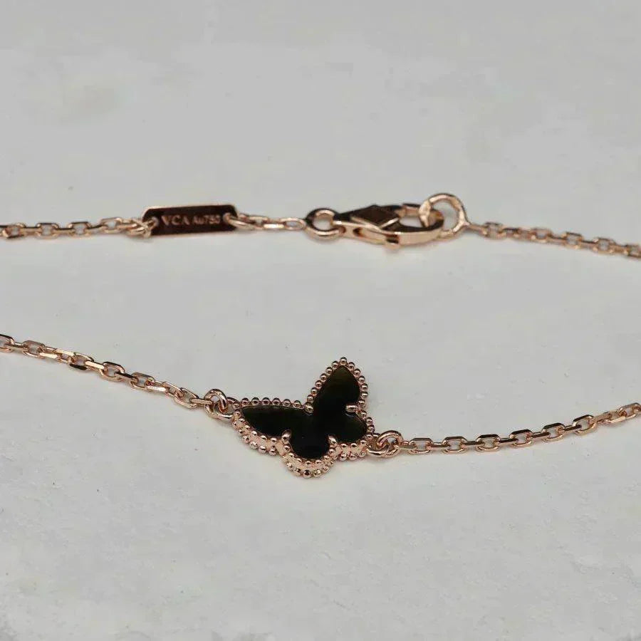 [LUXE JEWELRY]BUTTERFLY ONYX  BUTTERFLY BRACELET