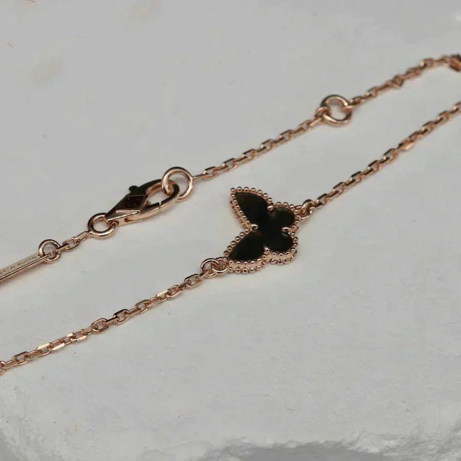 [LUXE JEWELRY]BUTTERFLY ONYX  BUTTERFLY BRACELET