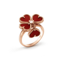 [LUXE JEWELRY]SWEET CLOVER CARNELIAN RING