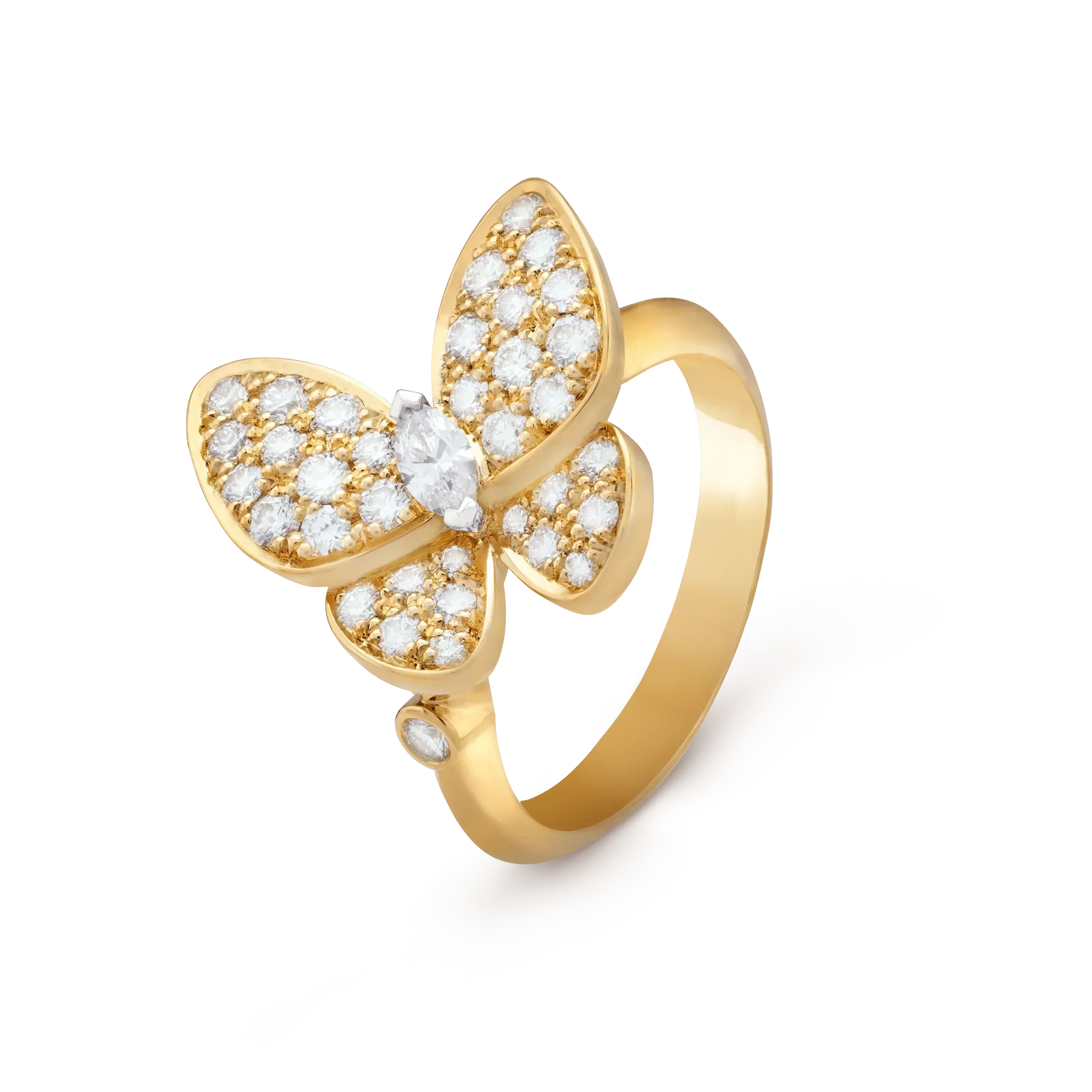 [LUXE JEWELRY]BUTTERFLY DIAMOND RING