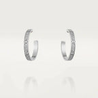 [LUXE JEWELRY] LOVE EARRINGS 3.6MM DIAMOND PAVED