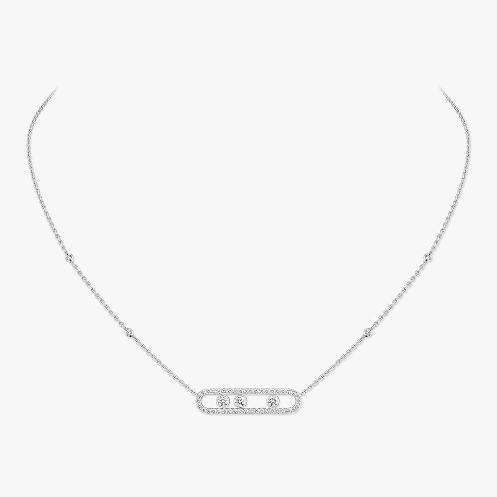 [Luxe Jewellery]  Move Pave_ Rose Gold Diamond Necklace