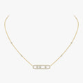 [Luxe Jewellery]  Move Pave_ Rose Gold Diamond Necklace