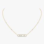 [Luxe Jewellery]  Move Pave_ Rose Gold Diamond Necklace