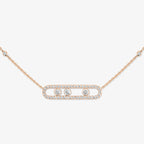 [Luxe Jewellery]  Move Pave_ Rose Gold Diamond Necklace