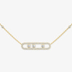 [Luxe Jewellery]  Move Pave_ Rose Gold Diamond Necklace