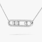 [Luxe Jewellery]  Move Pave_ Rose Gold Diamond Necklace