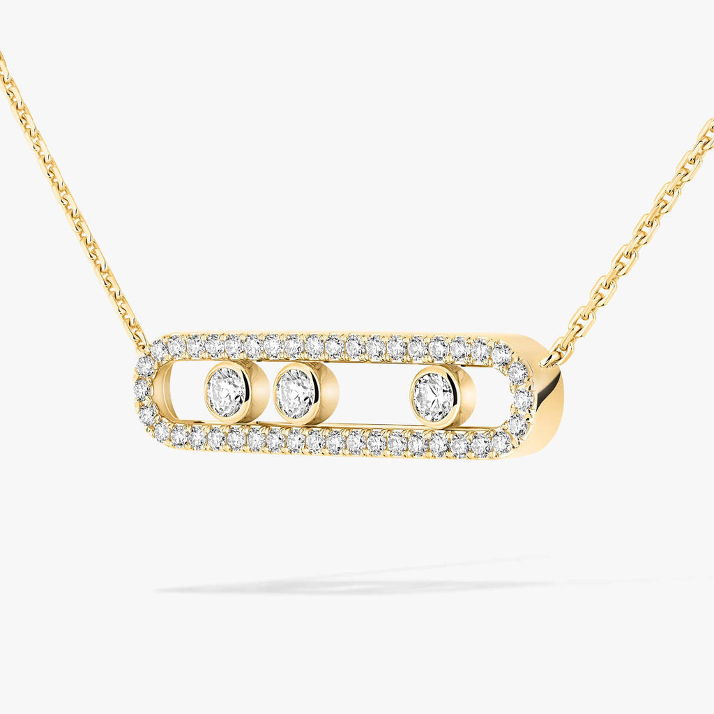 [Luxe Jewellery]  Move Pave_ Rose Gold Diamond Necklace