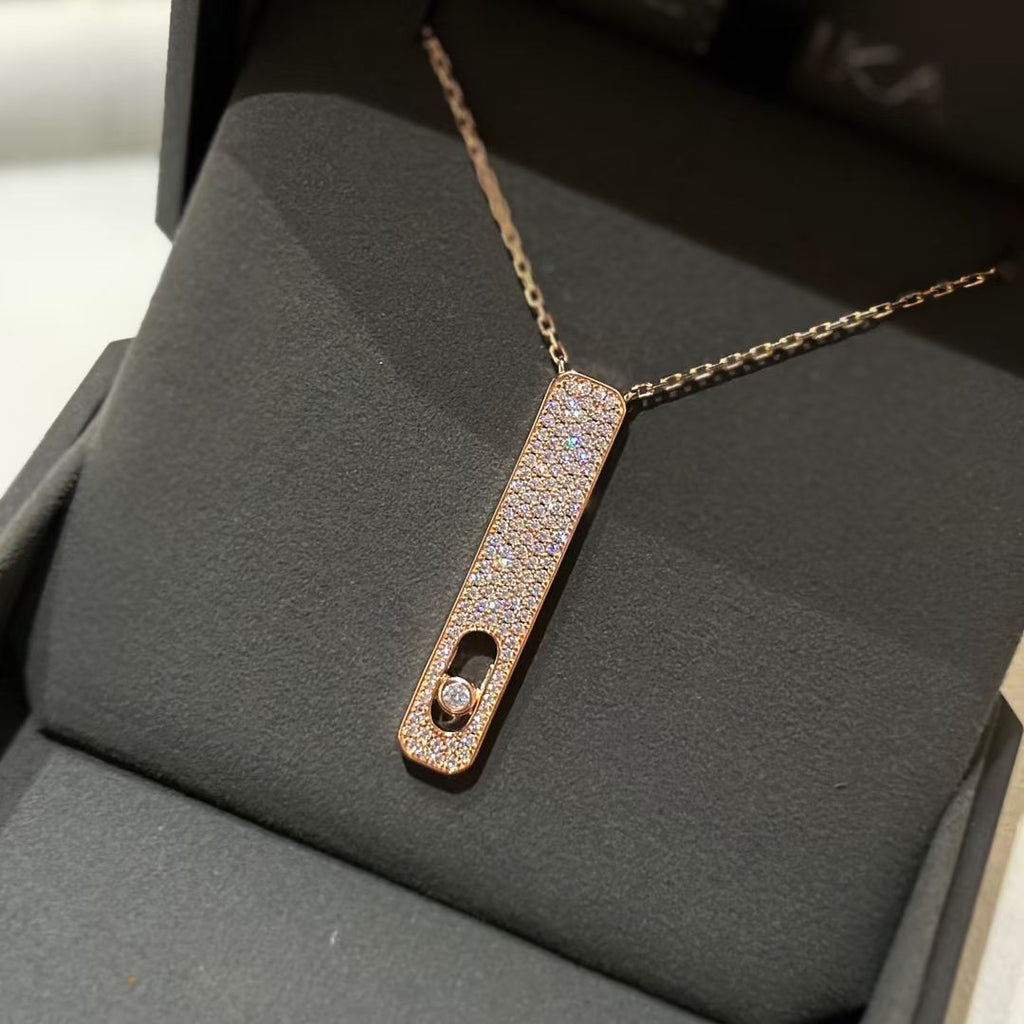 [LUXE JEWELRY]MY FIRST DIAMOND PAVED NECKLACE