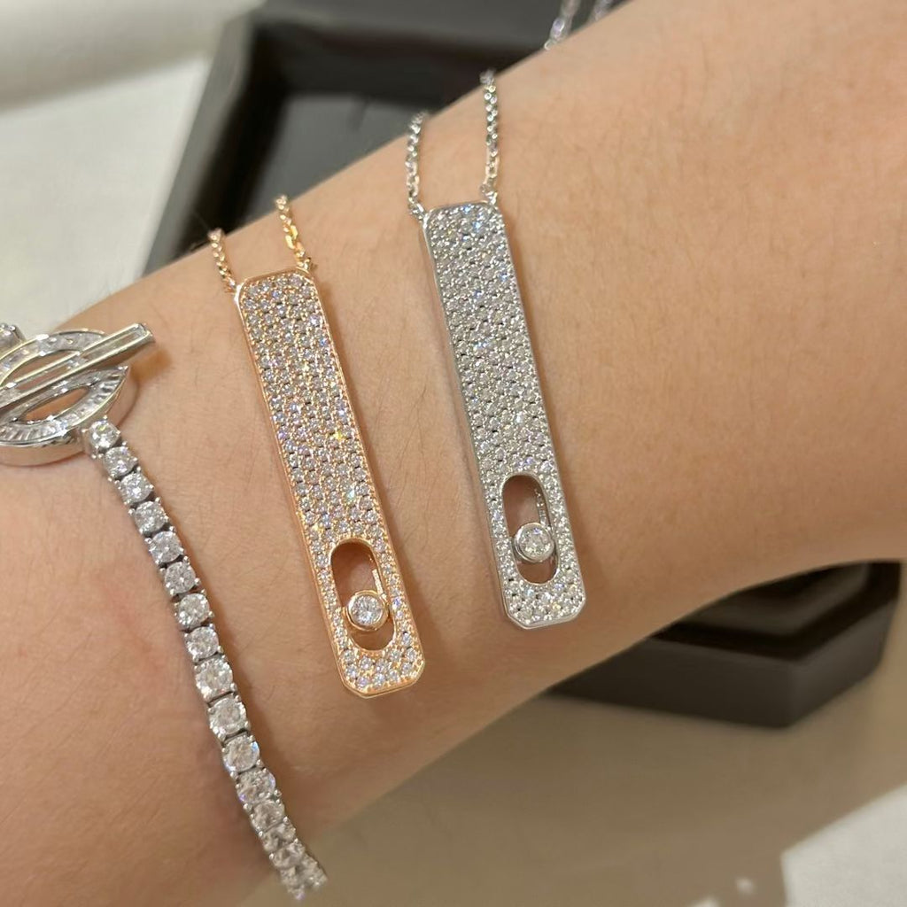 [Luxe Jewellery] MY FIRST DIAMOND PAVED NECKLACE