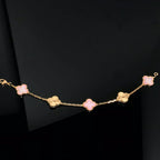 [LUXE JEWELRY] CLOVER 5 MOTIFS  PINK MOP BRACELET COLLECTION