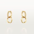 [LUXE JEWELRY] LOVE 3.3MM DANGLE HALF DIAMOND EARRINGS