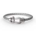 [LUXE JEWELRY]FORCE LARGE HORSESHOE NO DIAMOND BRACELET SILVER